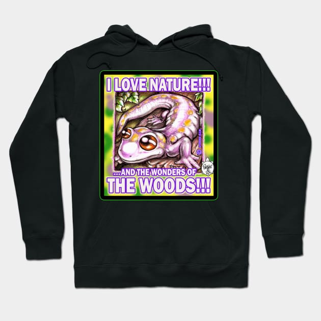 I LOVE NATURE - SALAMANDER Hoodie by DHARRIS68